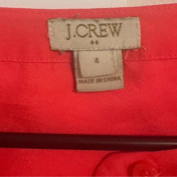 J. Crew Women's Hot Pink Button Up Sleeveless‎ Blouse - Picture 2 of 3